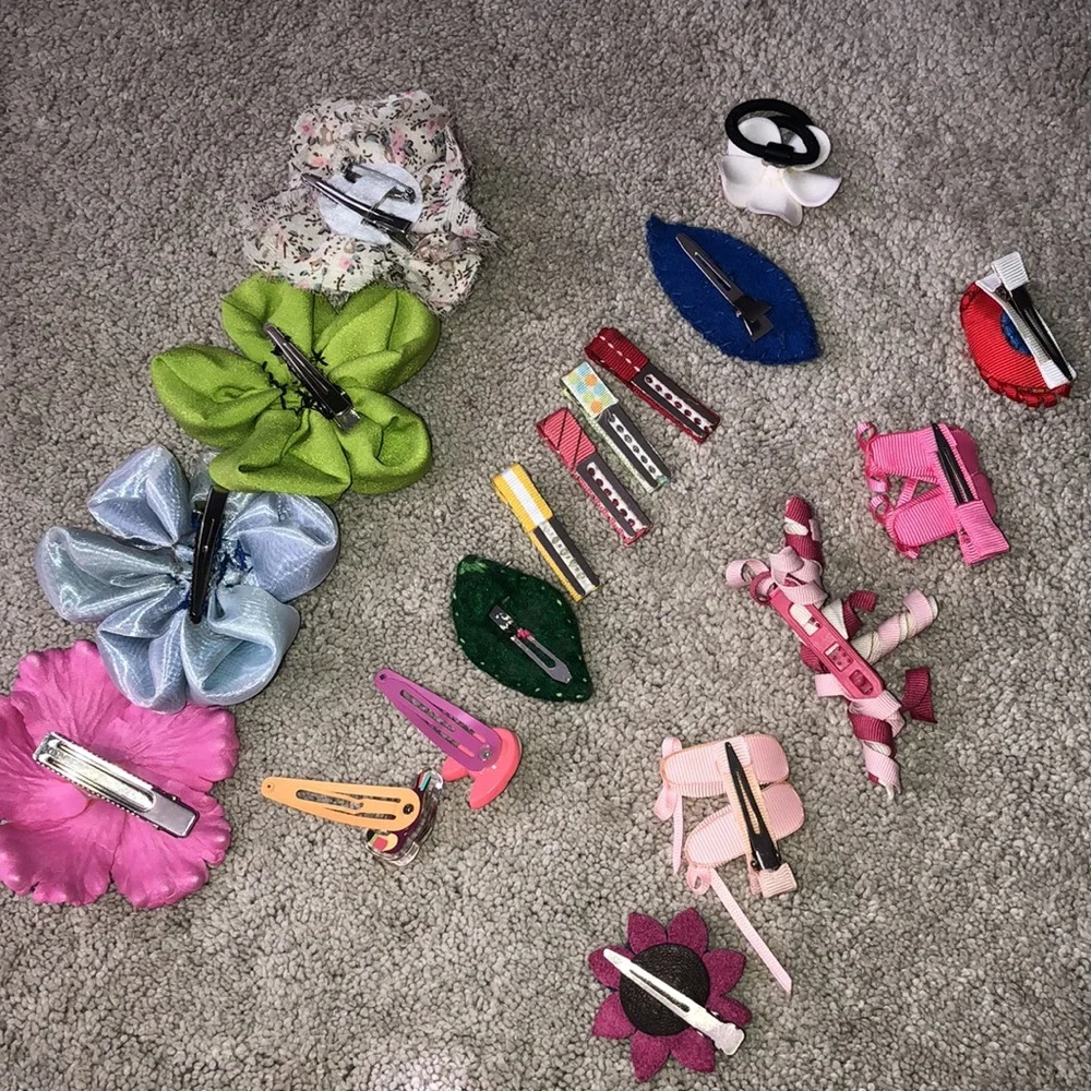 Handmade Girls kids Hair Accessories‎ clip’s barrettes Tie Lot (18) Ballet Shoes